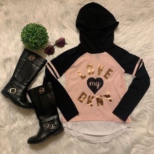 DKNY Hoodied Long Sleeve Shirt